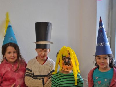 Die MiKi-Kids im Fasching im Kinderschutzbund Kempten