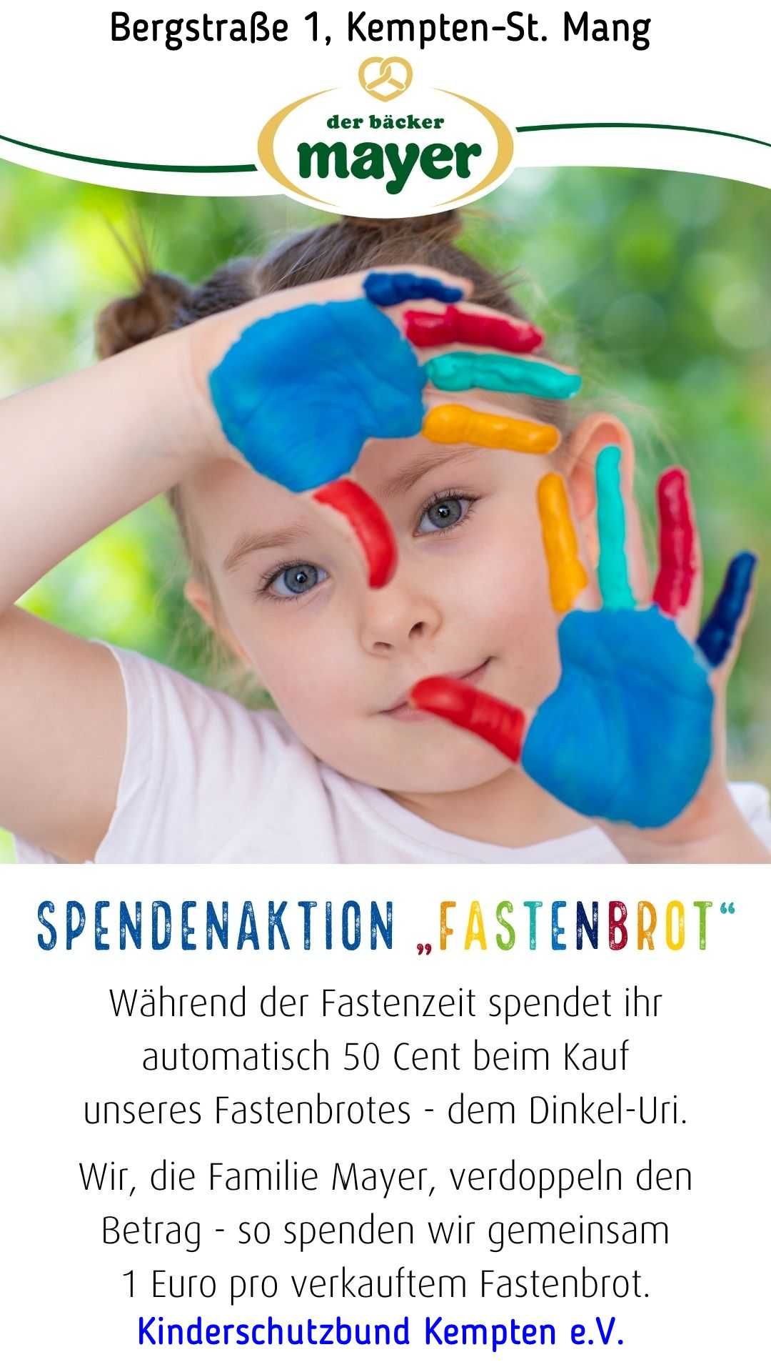 Fastenbrotaktion zugunsten des KSB Kempten e.V. vom 14.02. - 31.03.2024