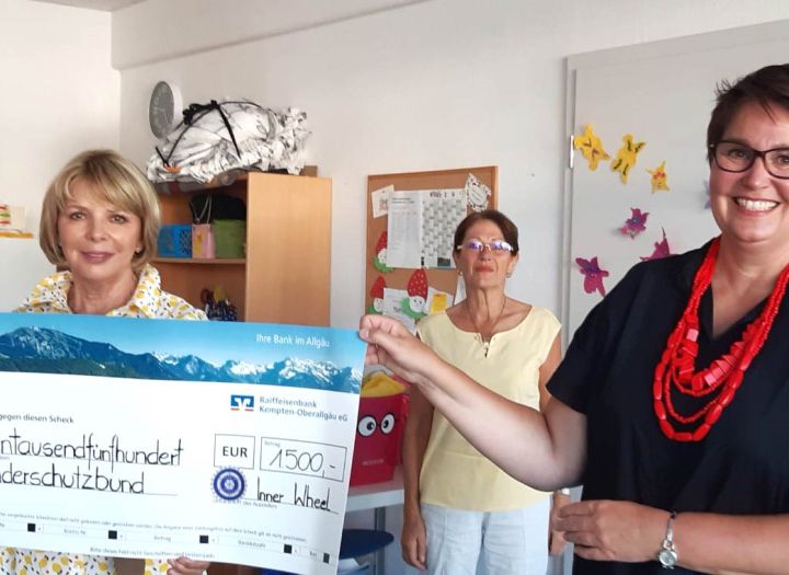 Inner Wheel Club Kempten-Oberstdorf unterstützt den Kinderschutzbund