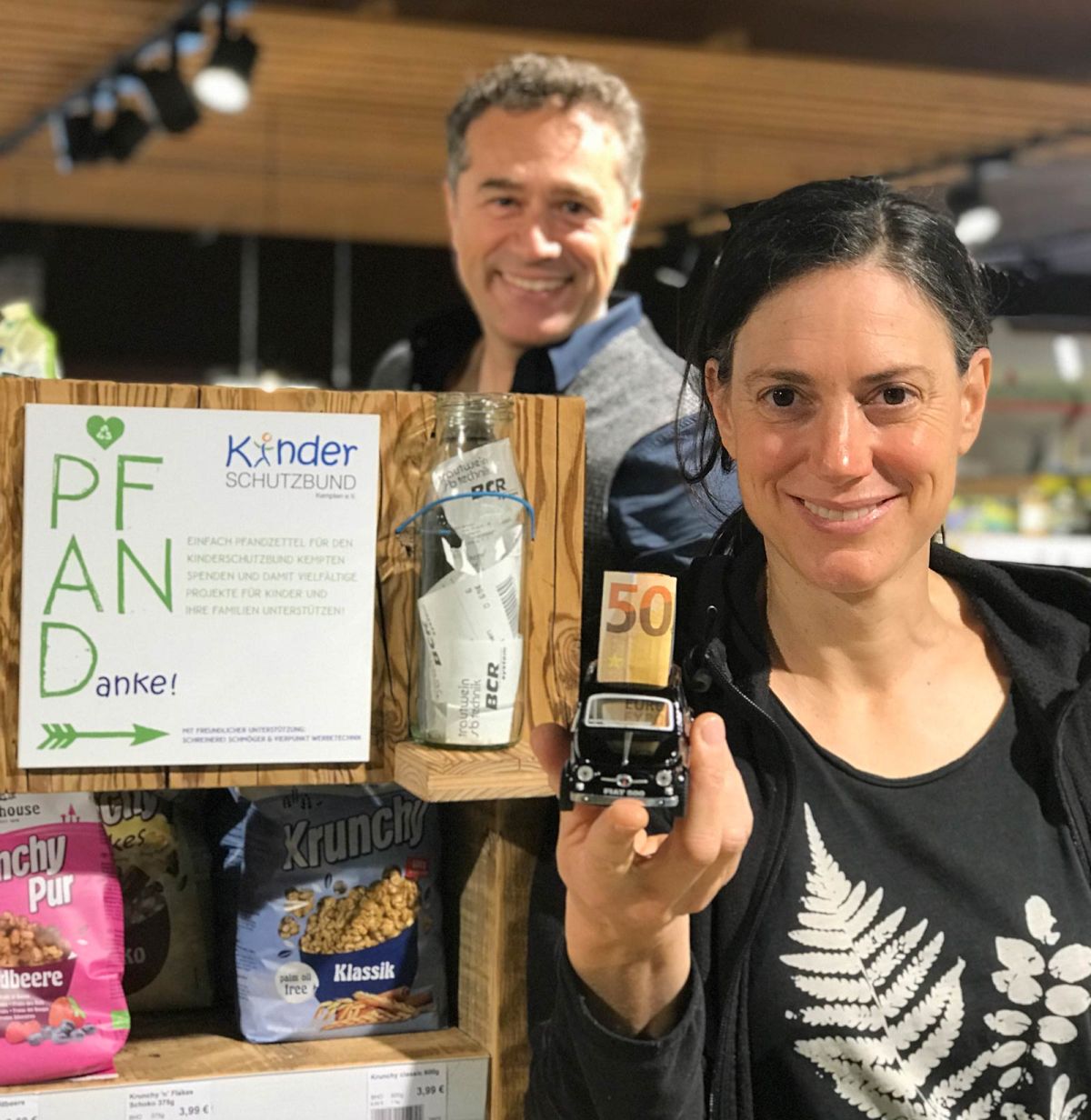 Eine kleine Erfolgsgeschichte- Pfandzettelbox im Bio Mercato